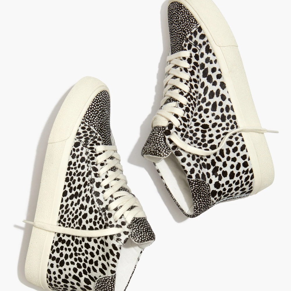 Sidewalk High-Top Sneakers in Spot Mix Suede - Madewell